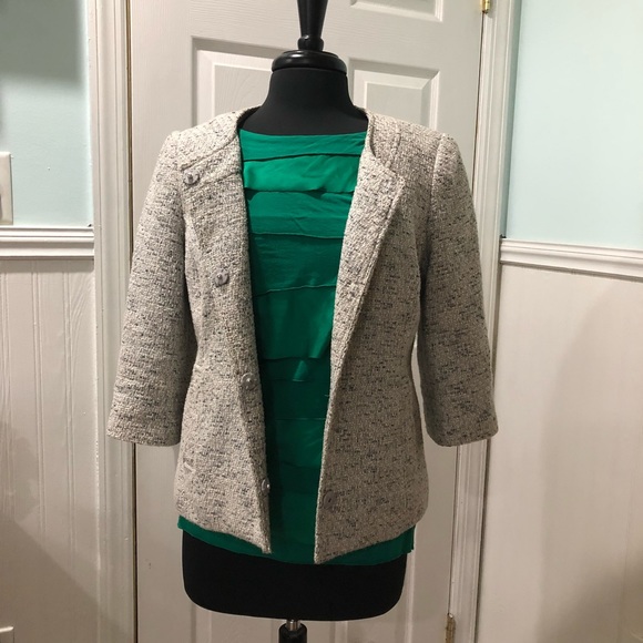 212 Collection Grey Tweed Blazer - Picture 3 of 8